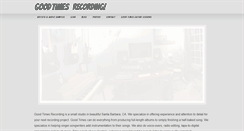 Desktop Screenshot of goodtimesrecording.com